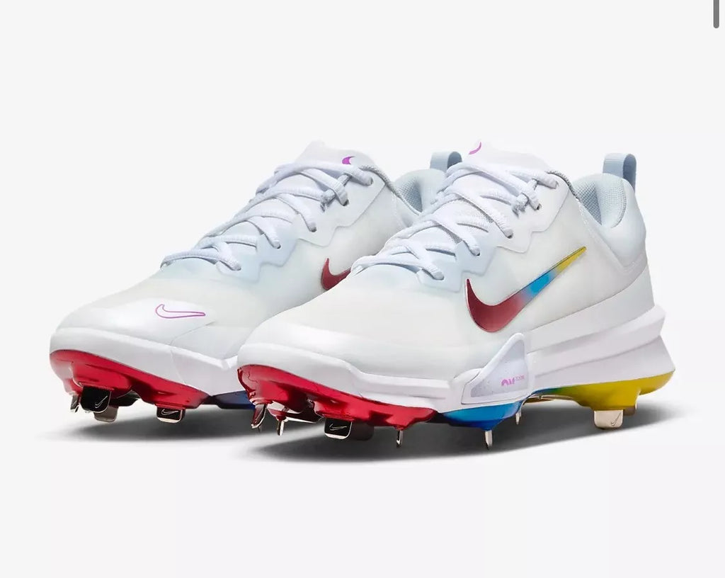 Spike Beisbol Softbol Nike Force Trout 9 Elite Metal Blanco