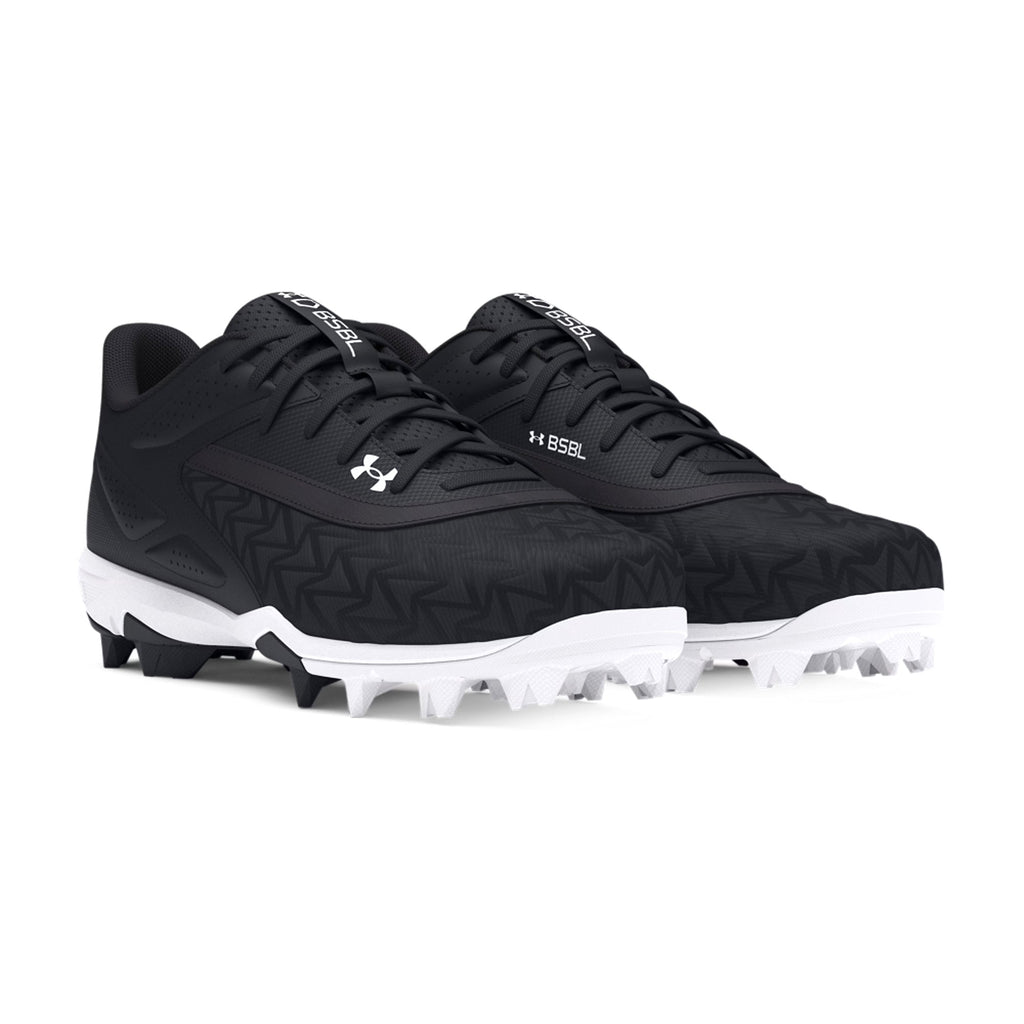 Spikes Beisbol Softbol Under Armour Leadoff RM 3.0 Low Negro Blanco INFANTIL