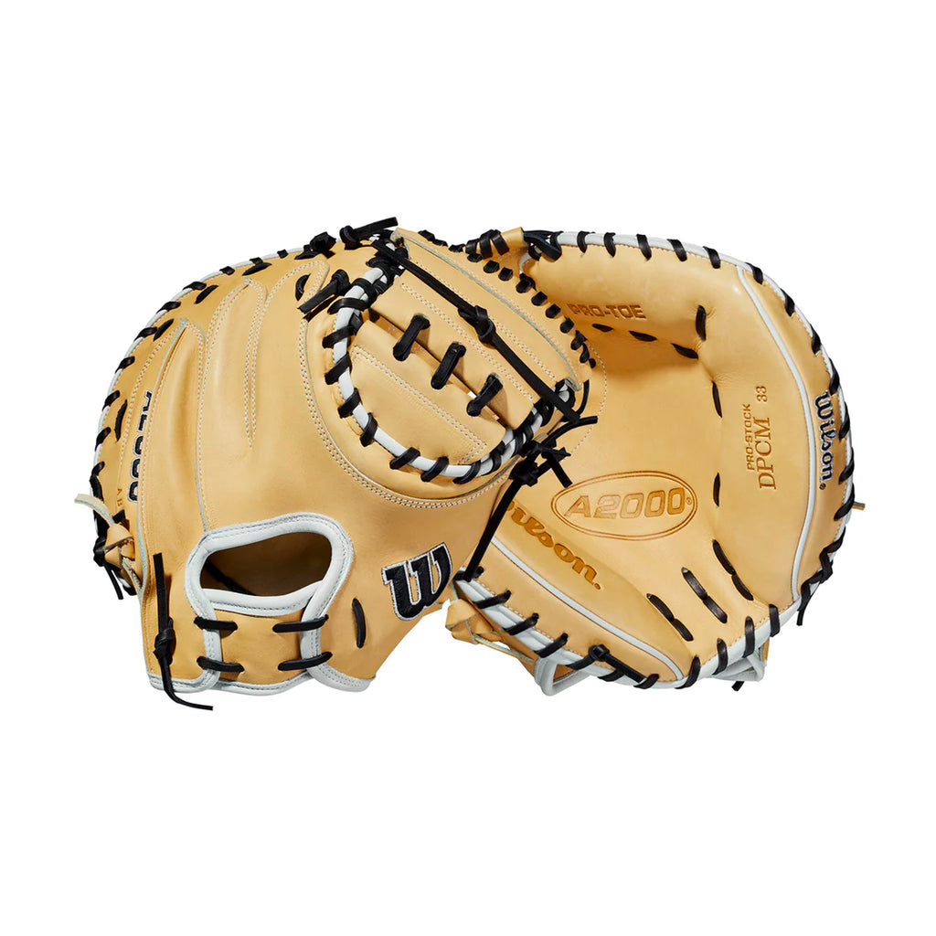 Guante Para Catcher Beisbol Wilson A2000 Pro Toe DPCM Natural 33 in