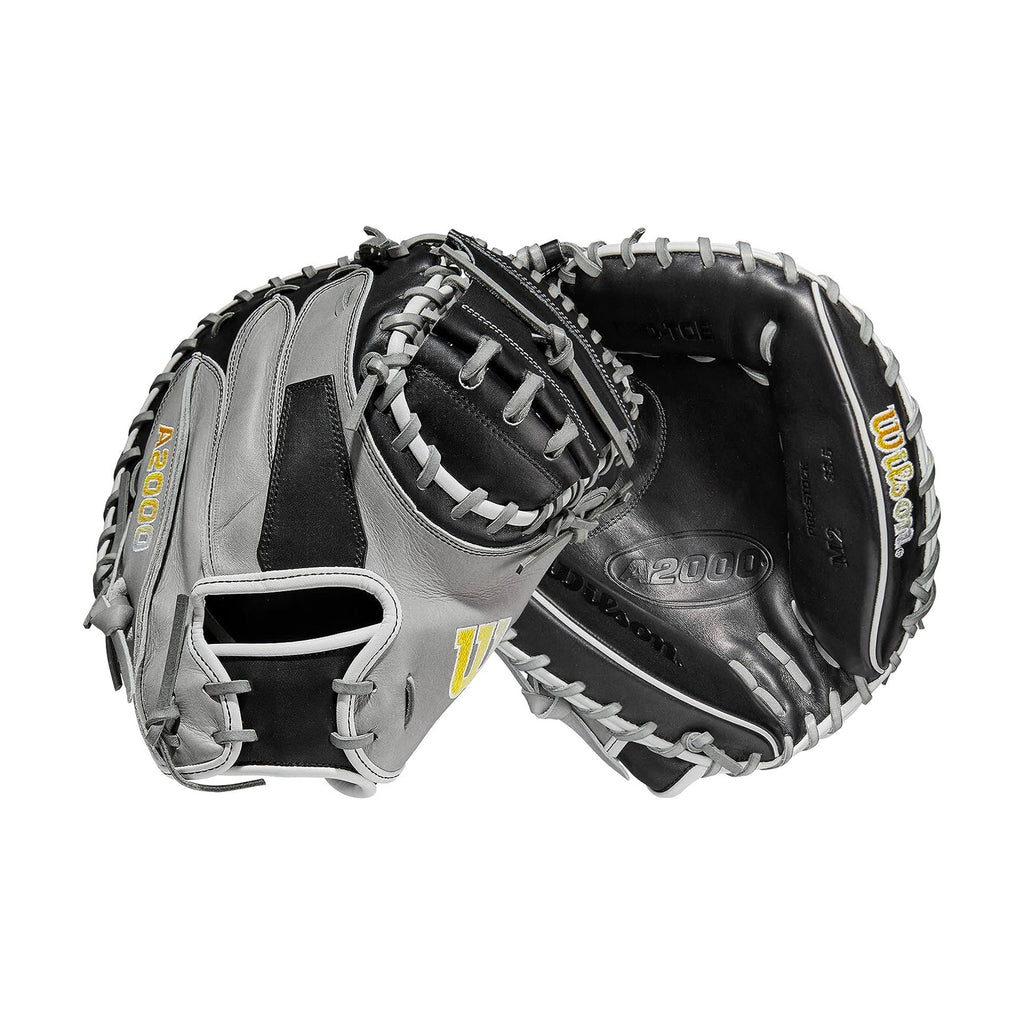 Mascota Beisbol Catcher Wilson A2000 Pro Toe M2 Gris Negro 33.5 in ADULTO
