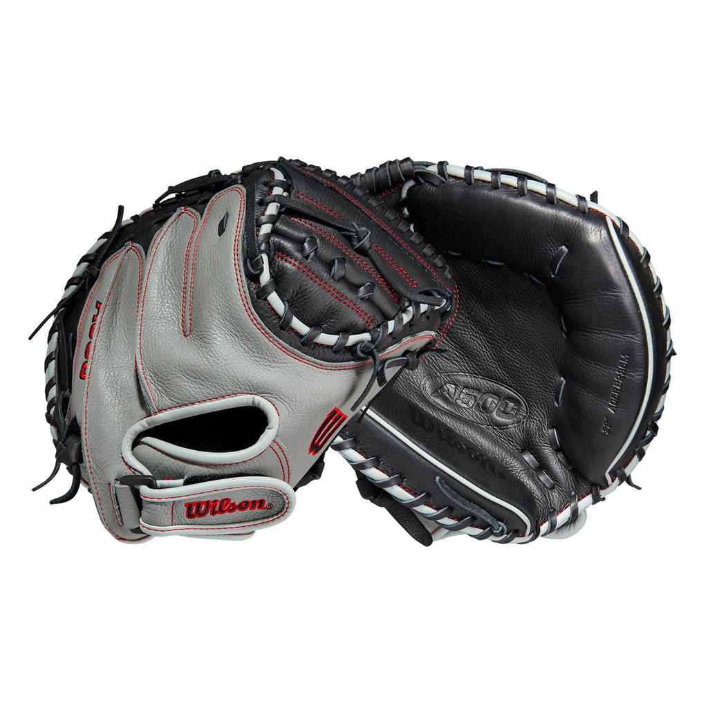 Mascota Beisbol Wilson A500 Negro Gris 32 In Juvenil