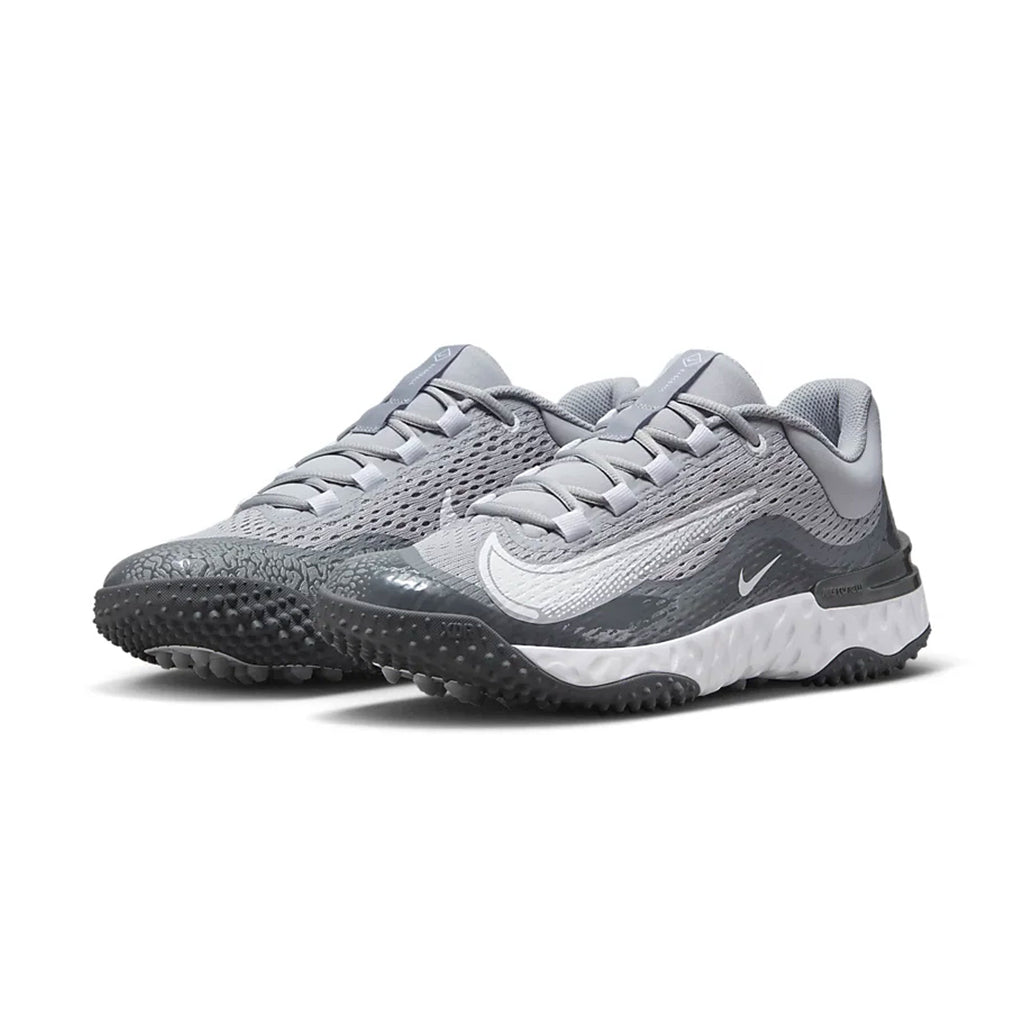 Tenis de Entrenamiento Beisbol Softbol Nike Alpha Huarache Elite 4 Turf Gris