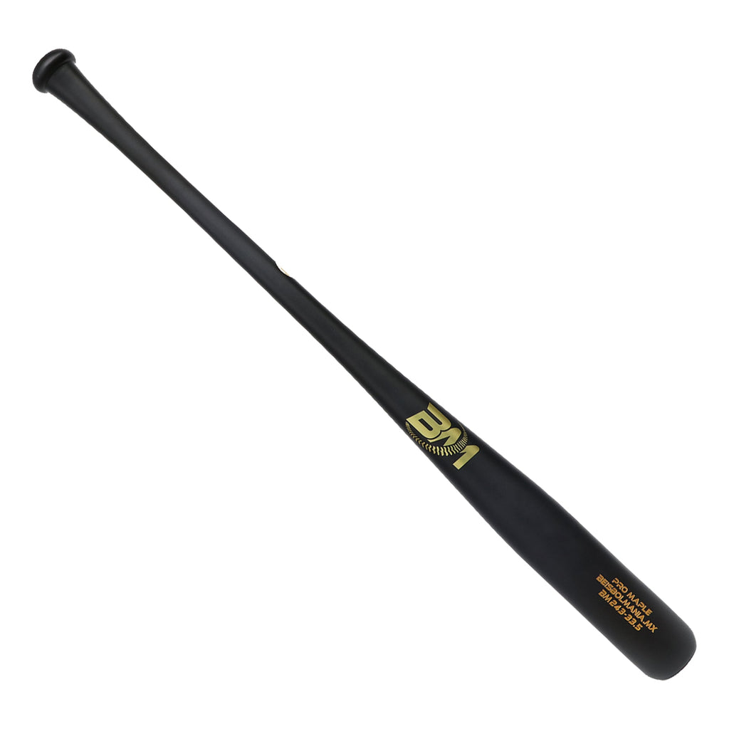 Bat Beisbol Beisbolmania Pro Maple BM243 Negro Mate ADULTO