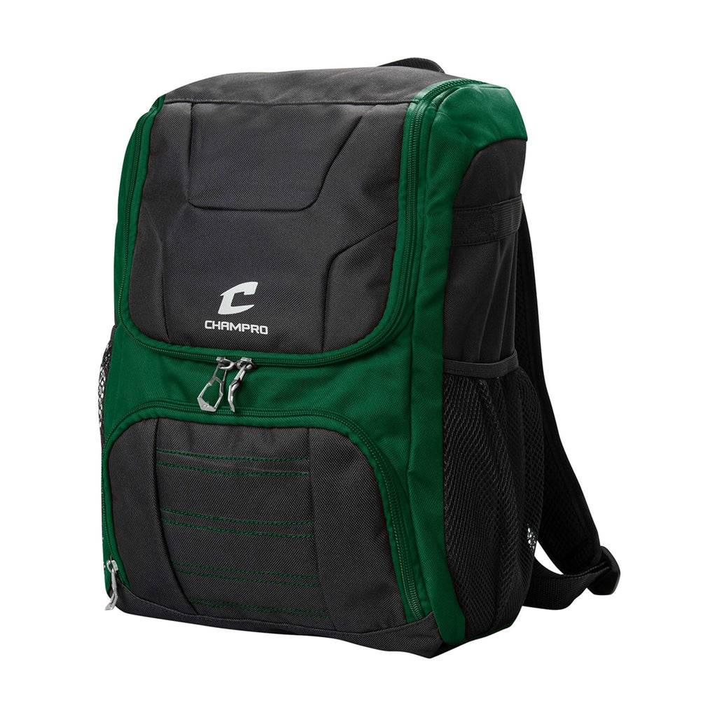 Back Pack Beisbol Softbol Champro E87 Prodigy Verde Oscuro