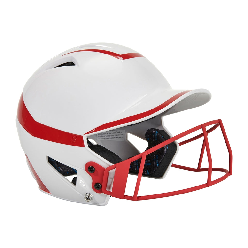 Casco Softbol Champro HX Rise Pro HXFPG2 Blanco Rojo