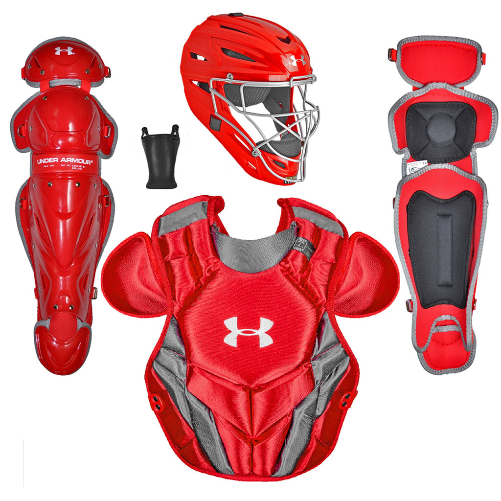 Arreos Equipo Catcher Beisbol Under Armour Victory Series 4 Rojo Infantil  (9 - 12 años)