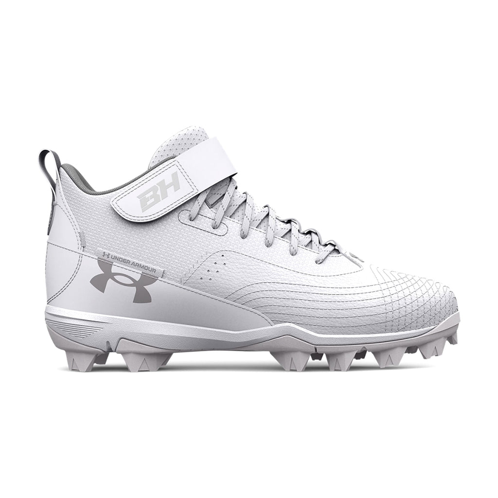 Spikes Beisbol Softbol Under Armour Harper 7 Mid RM Blanco INFANTIL