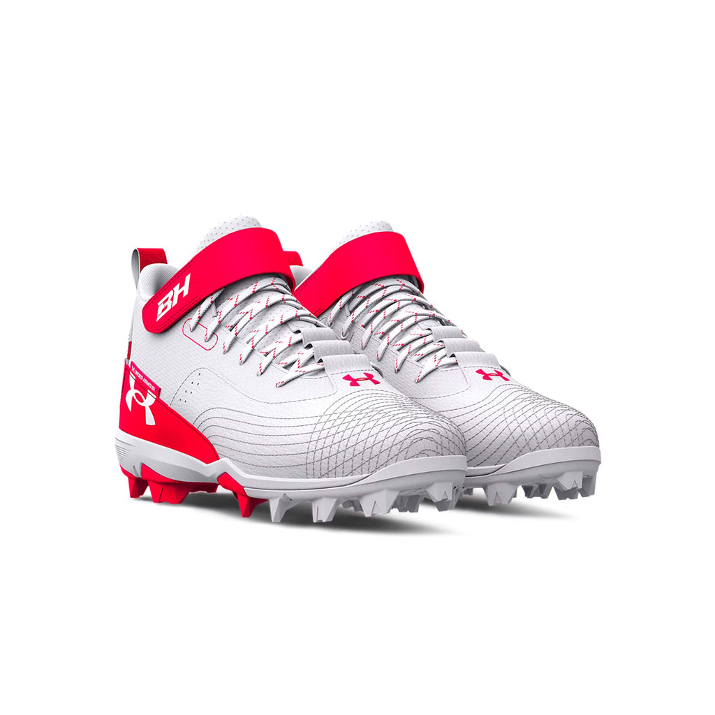 Spikes Beisbol Softbol Under Armour Harper 7 Mid RM Rojo INFANTIL