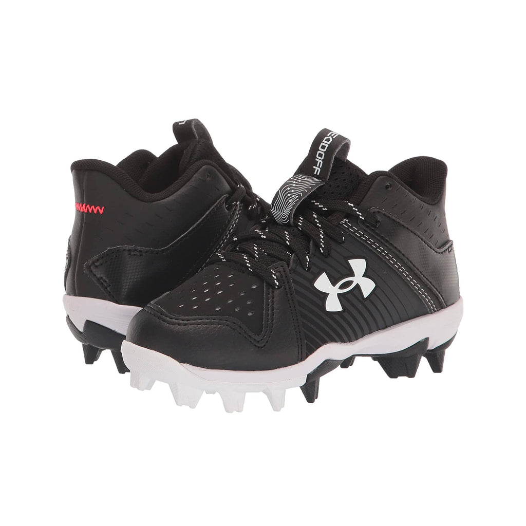 Spikes Beisbol Softbol Under Armour Leadoff Rubber Mid Negro INFANTIL