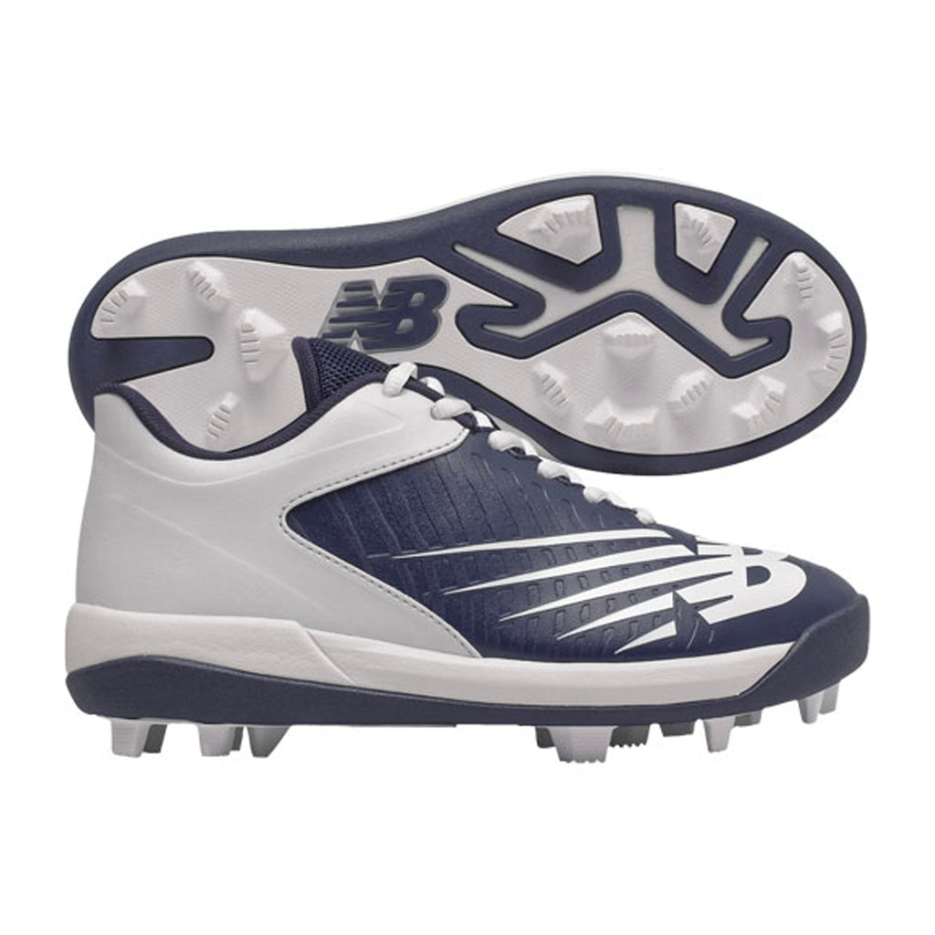 Spikes Beisbol Softbol New Balance J4040TN6 Azul Marino Blanco