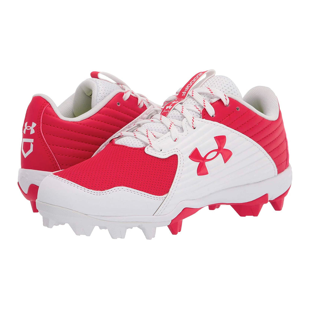 Spikes Beisbol Softbol Under Armour Leadoff Rojo Blanco