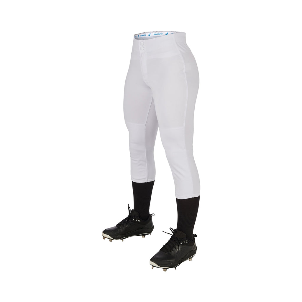 Pantalon Softbol Champro BP39 Blanco Corto Dama