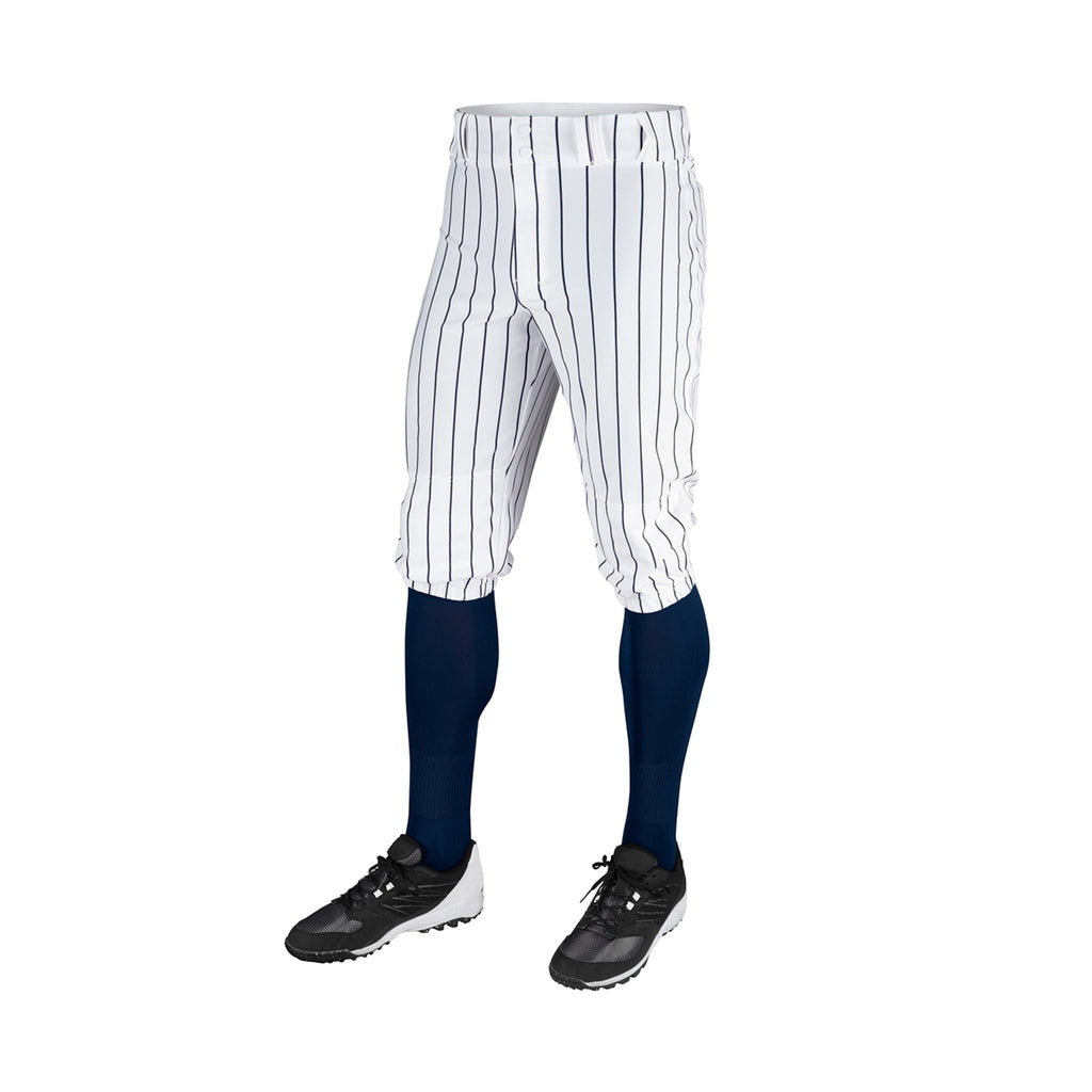 Pantalon Beisbol Champro Blanco Rayas Marino Corto Triple Crown Pinstripe BPPINK Adulto