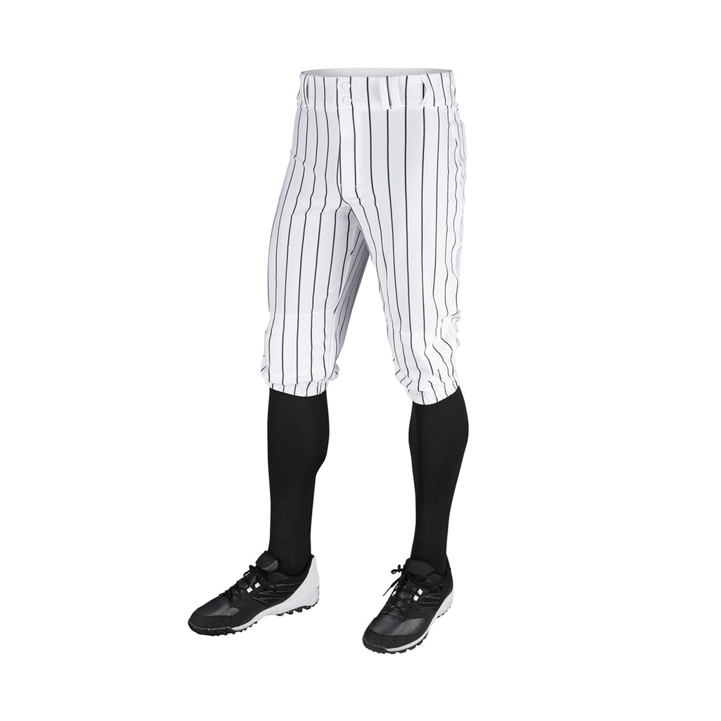 Pantalon Beisbol Champro Blanco Rayas Negro Corto Triple Crown Pinstripe BPPINK Adulto