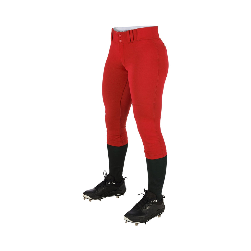 Pantalon Softbol Champro Tournament BP11 Rojo Corto NIÑA