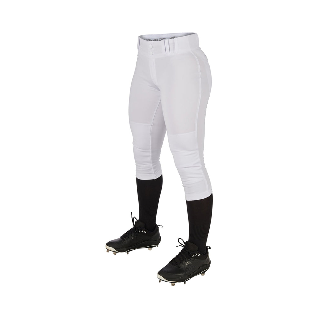 Pantalon Softbol Champro Tournament BP11 Blanco Corto NIÑA