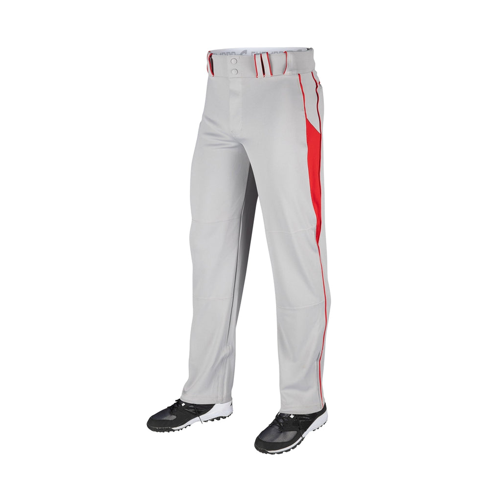 Pantalon Beisbol Champro Gris Rojo Largo Triple Crown Bottom 2 BP92U Adulto
