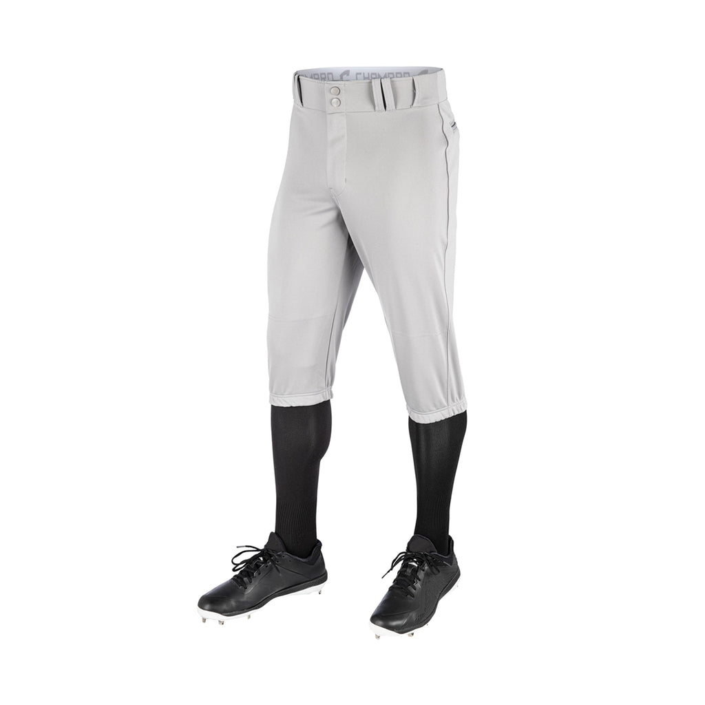 Pantalon Beisbol Champro Gris Corto Triple Crown Knicker BP10 Adulto